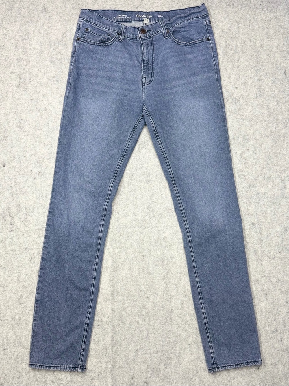 Goodfellow Jeans Mens 34x34 Blue Slim Fit Cotton Stretch Denim Pants Casual